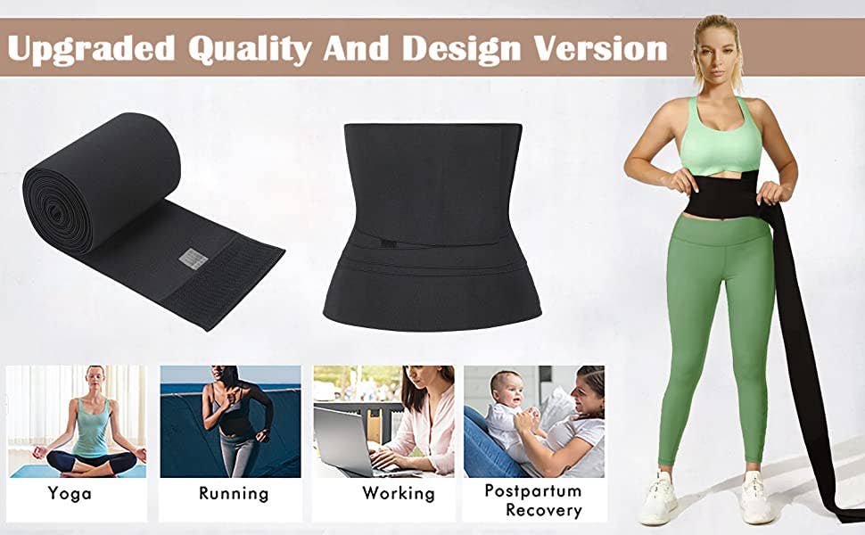 Waist Trainer with Loop Design, Tightness Adjustable