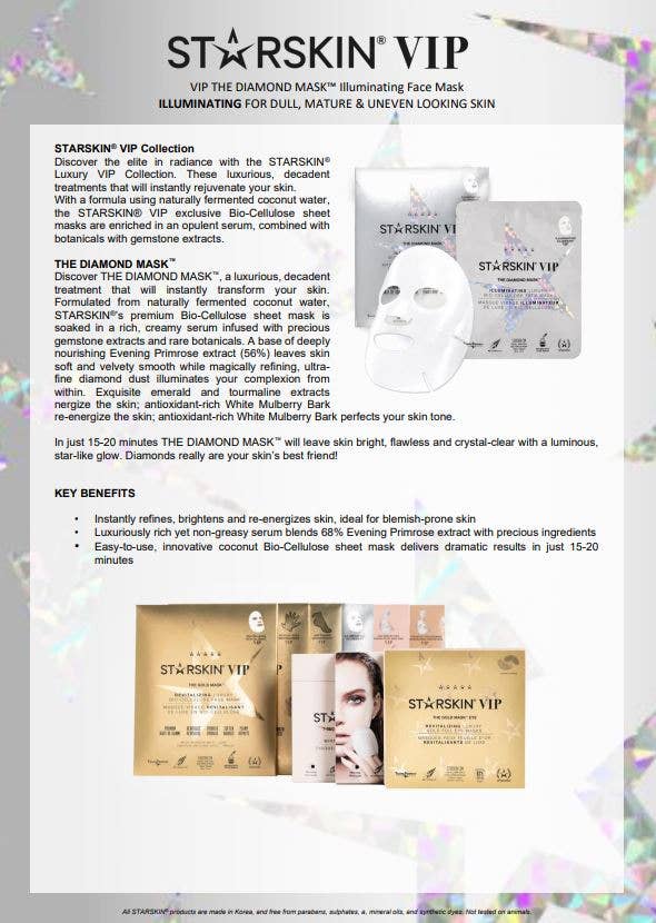 Diamond Illuminating Bio-Cellulose Face Mask