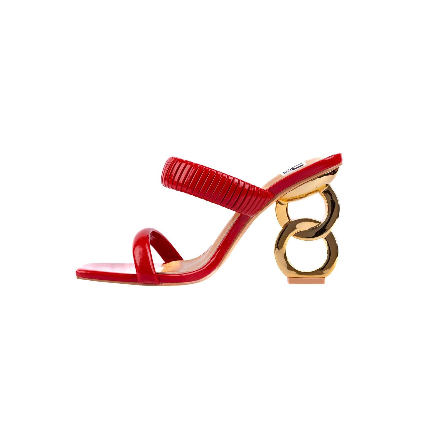 Ninety Union RADDLE Metallic Heel Pleaded Two Band Slide