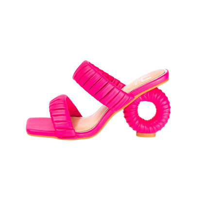 Ninety Union ASH Pleaded Straps Donut Heel Slide