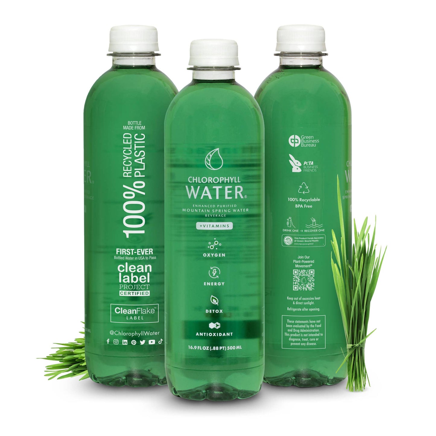 Chlorophyll Water (Ultra-Purified w/ Essential Vitamins)