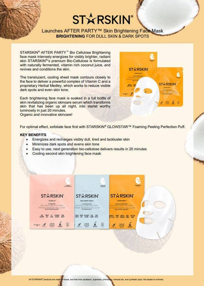 Brightening Sheet Face Mask – Single | After Party