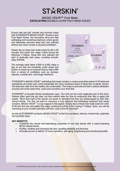 Peeling Foot Mask Socks – Single | Magic Hour