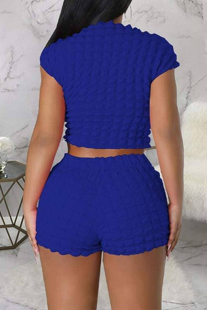 Popcorn shirt and shorts set