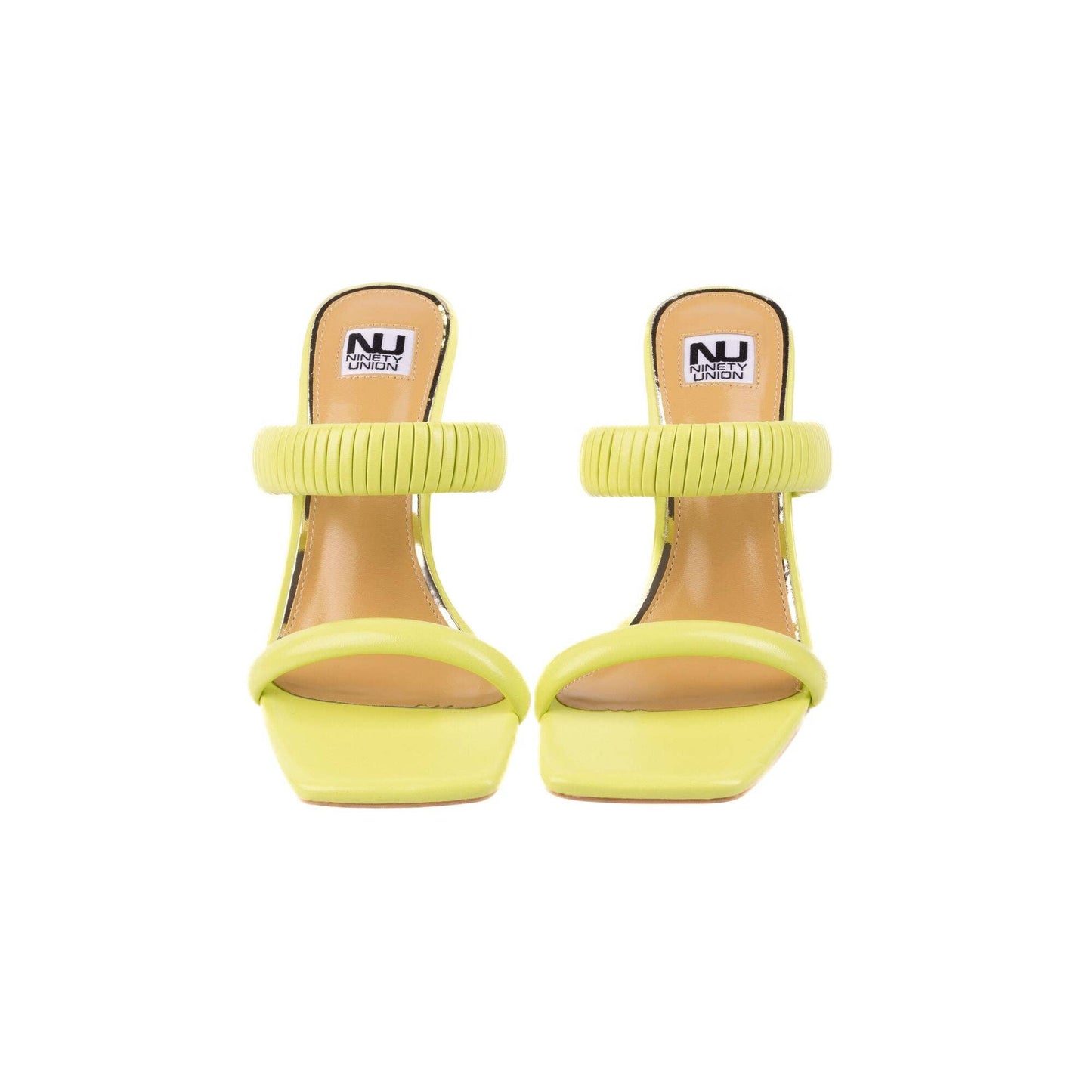 Ninety Union RADDLE Metallic Heel Pleaded Two Band Slide