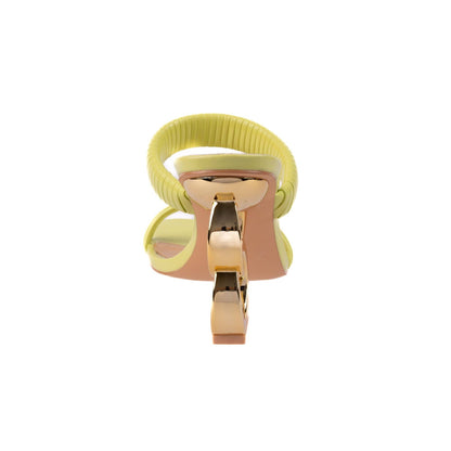 Ninety Union RADDLE Metallic Heel Pleaded Two Band Slide