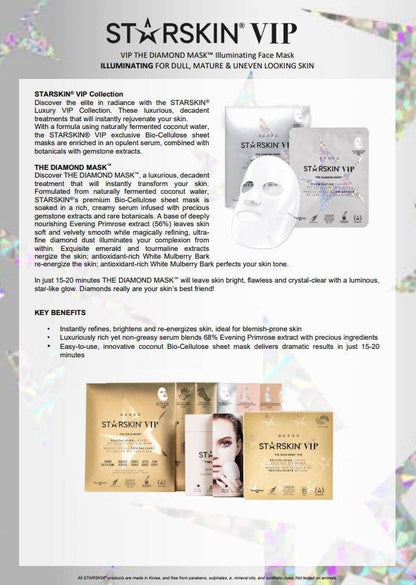 Diamond Illuminating Bio-Cellulose Face Mask