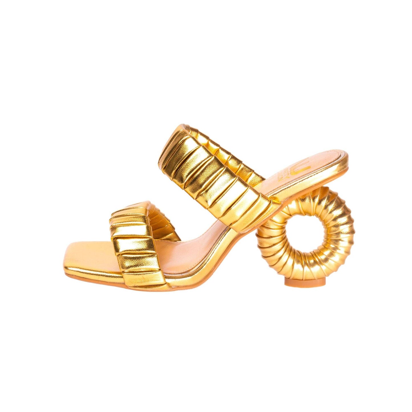 Ninety Union ASH Pleaded Straps Donut Heel Slide