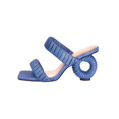 Ninety Union ASH Pleaded Straps Donut Heel Slide