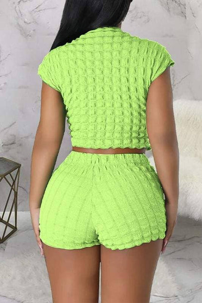 Popcorn shirt and shorts set