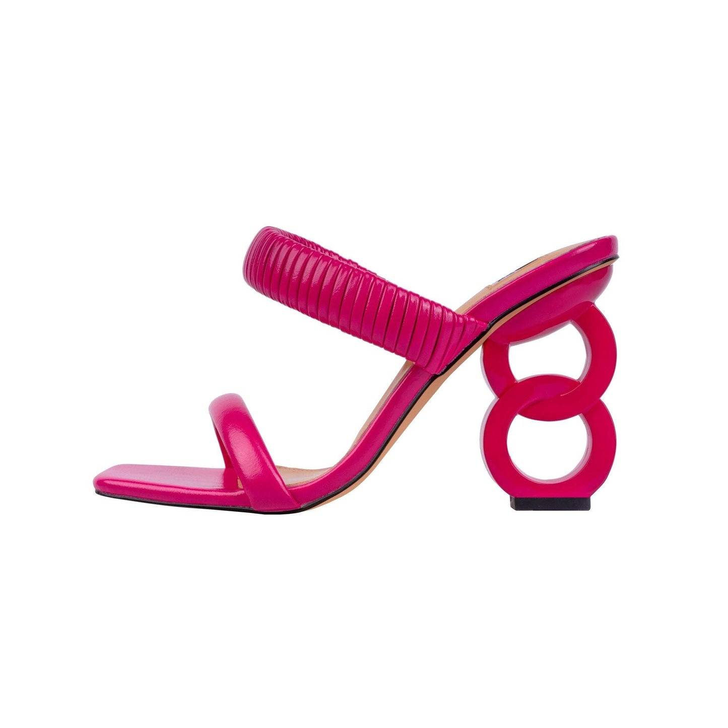 Ninety Union RADDLE Metallic Heel Pleaded Two Band Slide