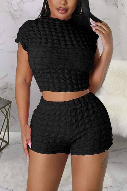 Popcorn shirt and shorts set