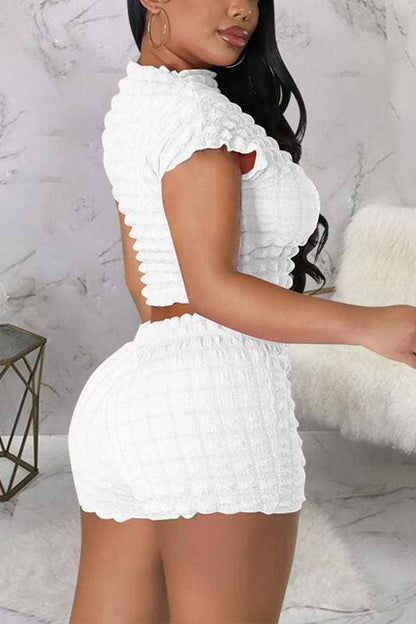 Popcorn shirt and shorts set