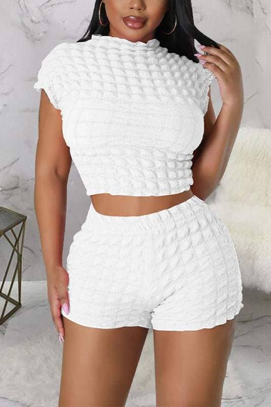 Popcorn shirt and shorts set