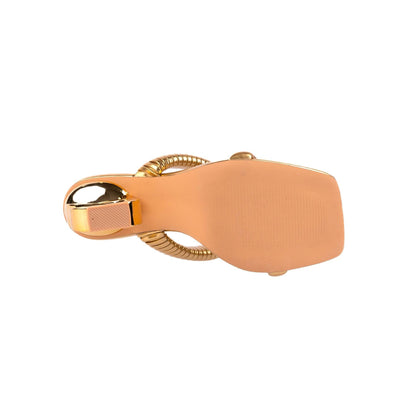 Ninety Union RADDLE Metallic Heel Pleaded Two Band Slide