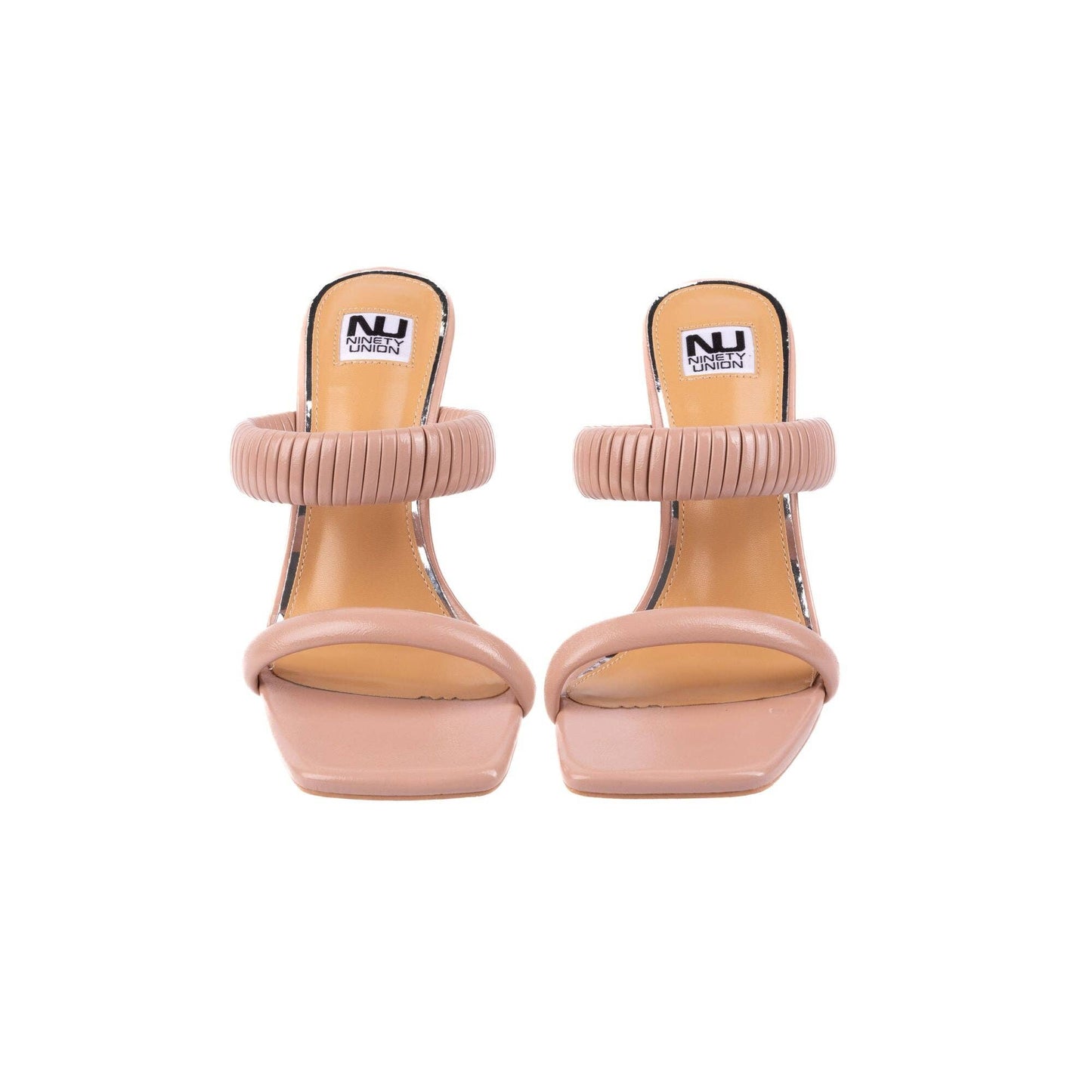 Ninety Union RADDLE Metallic Heel Pleaded Two Band Slide