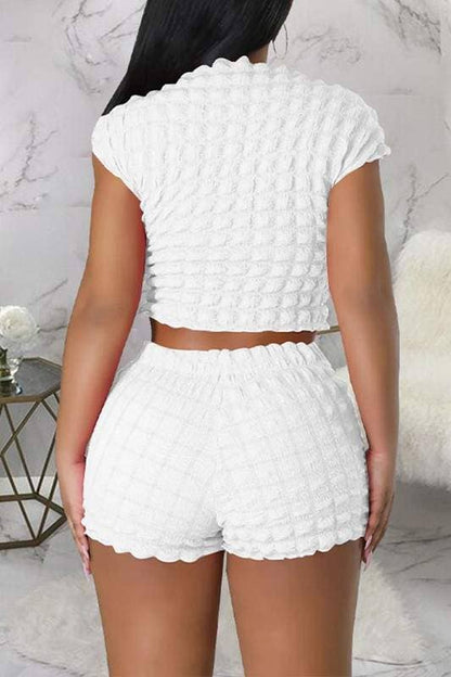 Popcorn shirt and shorts set