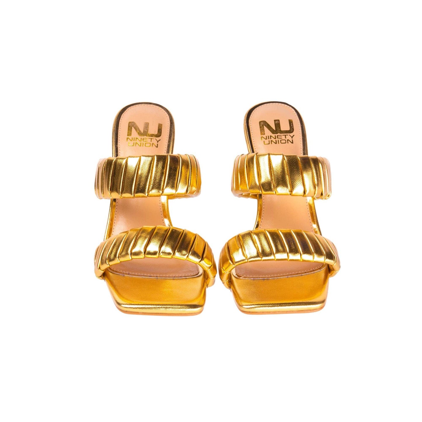 Ninety Union ASH Pleaded Straps Donut Heel Slide
