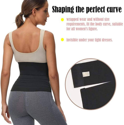 Waist Trainer with Loop Design, Tightness Adjustable