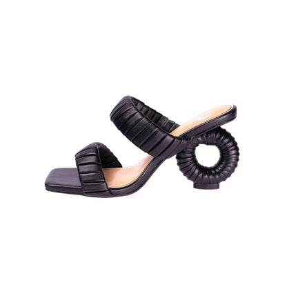 Ninety Union ASH Pleaded Straps Donut Heel Slide